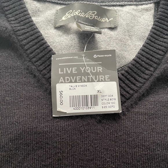 Eddie Bauer V-Neck Sweater - Picture 3 of 3
